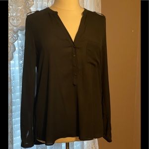 Reaction by Kenneth Cole Black Blouse- Size XXL